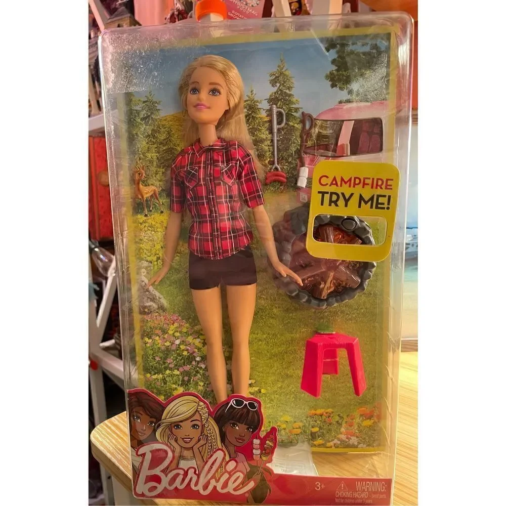 Mattel Barbie Camping Fun Campfire Barbie 2016 NIB